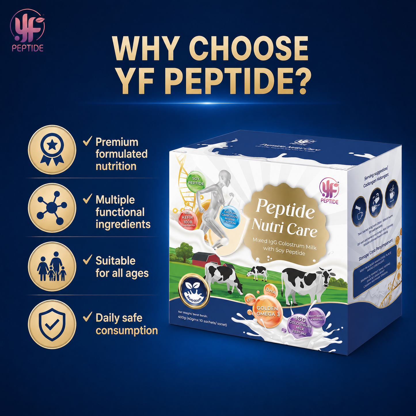 PEPTIDE NUTRI CARE 黄金牛初乳🥛
